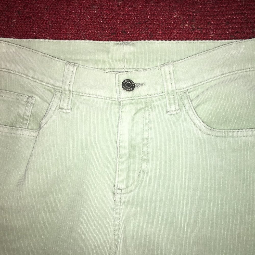 Sonoma lifestyle stretch corduroy jeans Lt green 6